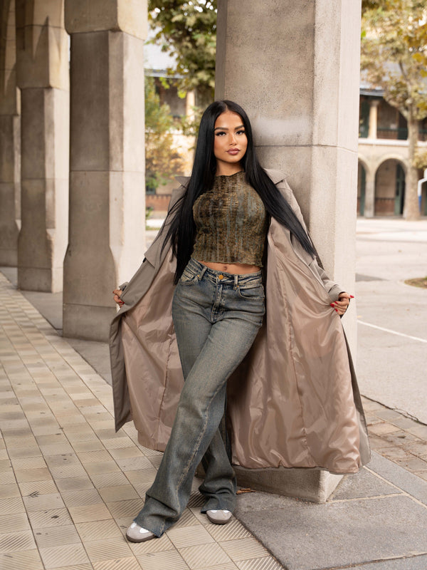 Jeans parfait délavé - vintage