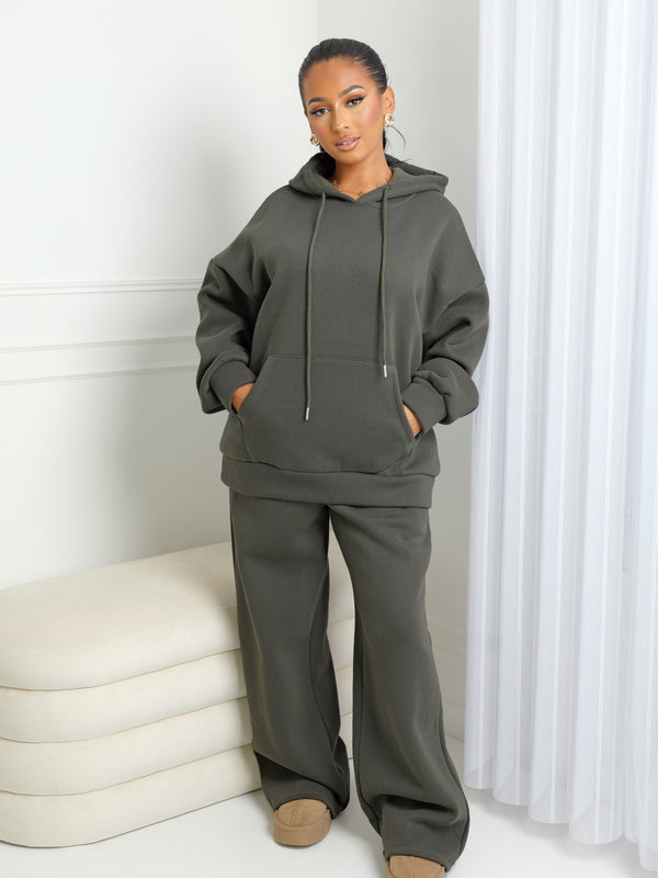 Ensemble à capuche molletonné