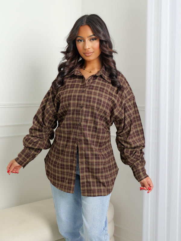 Chemise Structure à carreaux