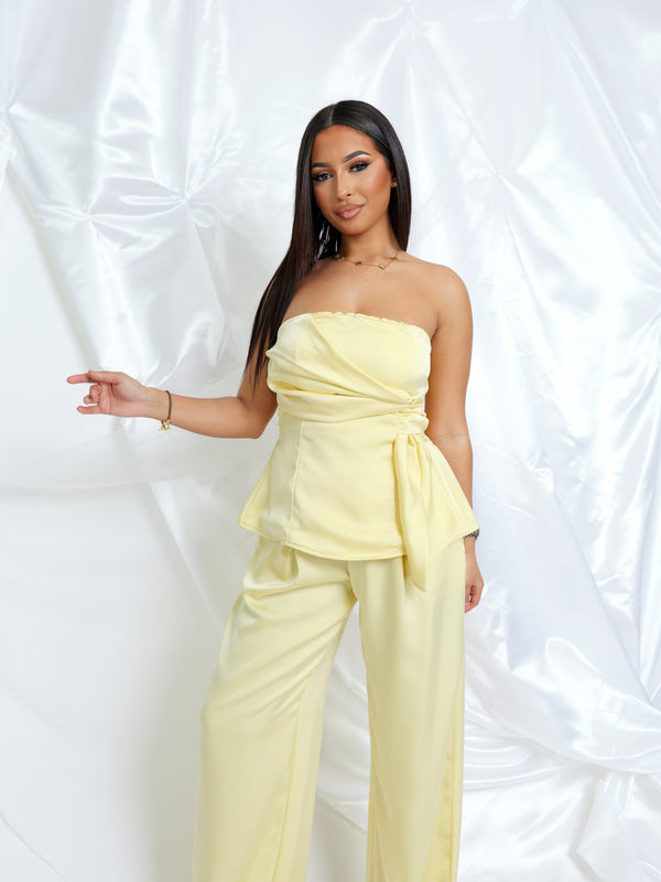 Ensemble bustier satinée