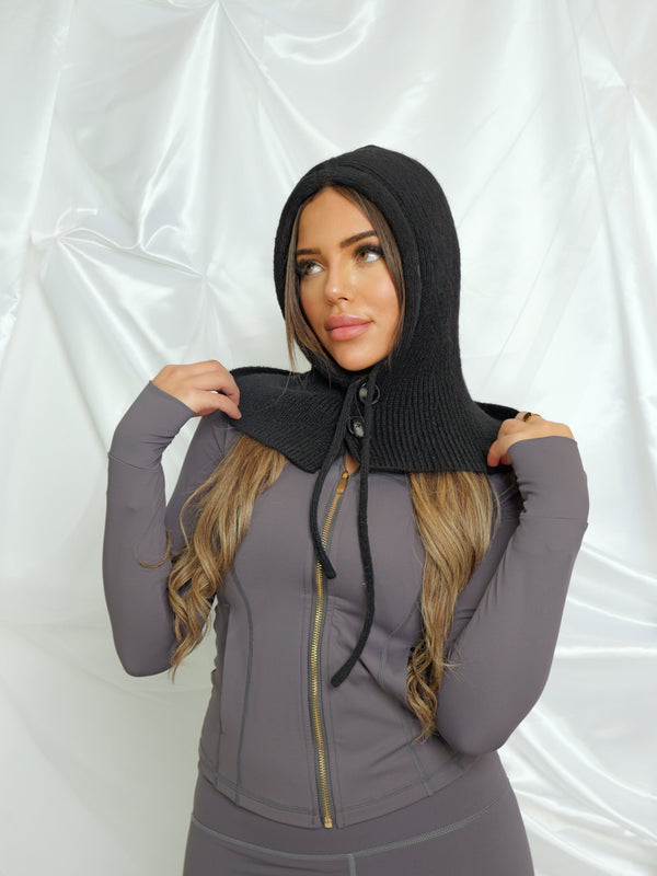Capuche boutonnée