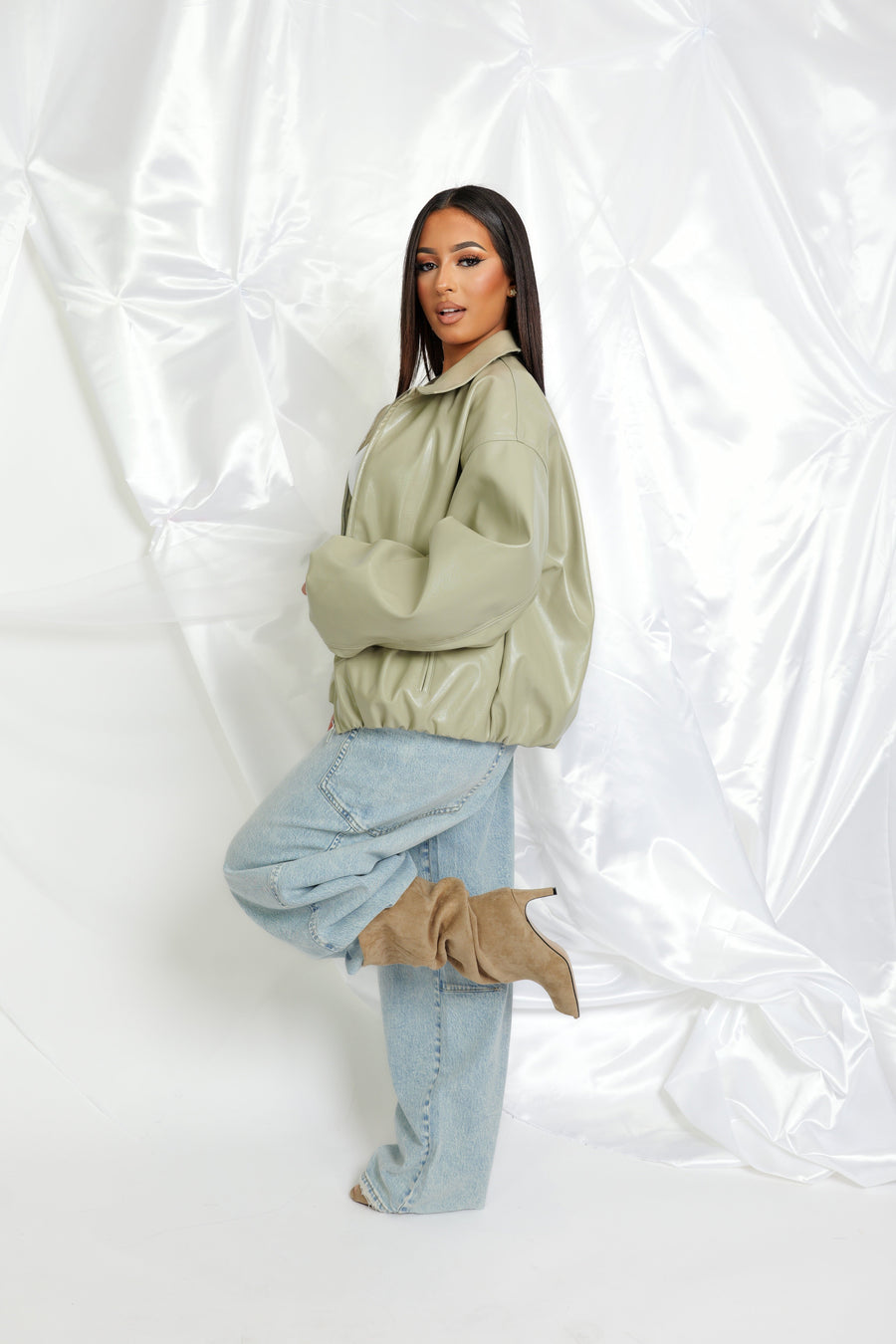 Veste Dark Icon longue - vert sauge