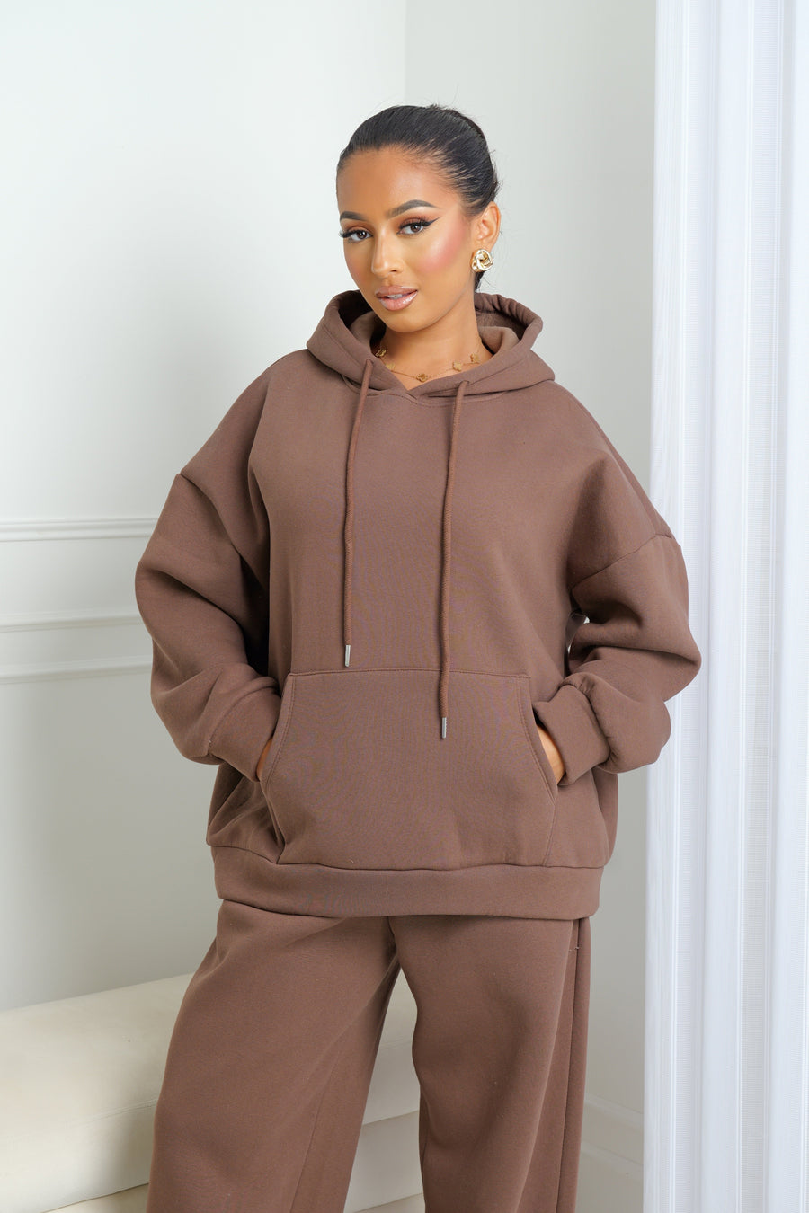 Ensemble à capuche molletonné
