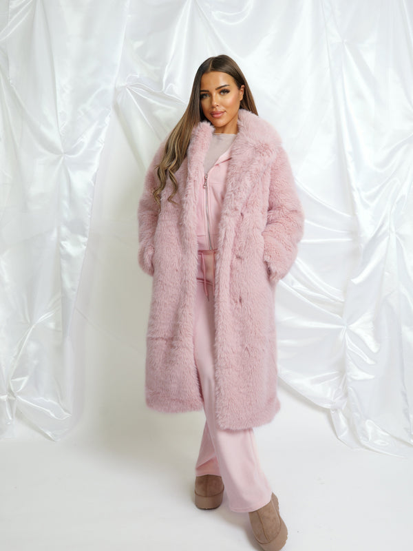 Veste Fourrure Soft Pink