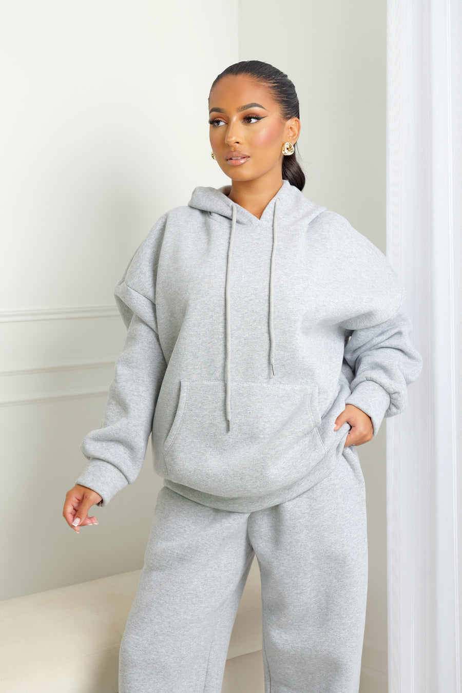 Ensemble à capuche molletonné