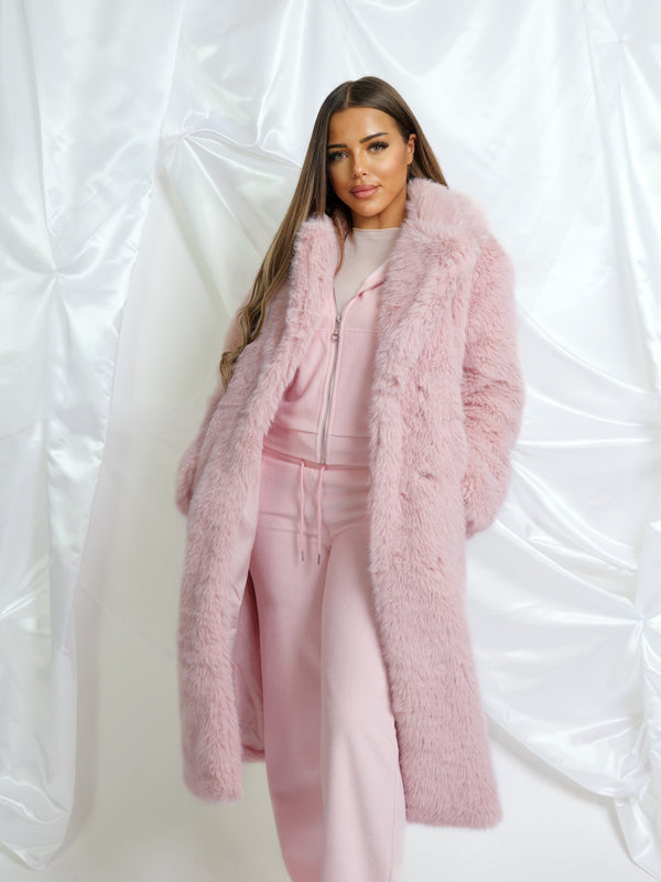 Veste Fourrure Soft Pink