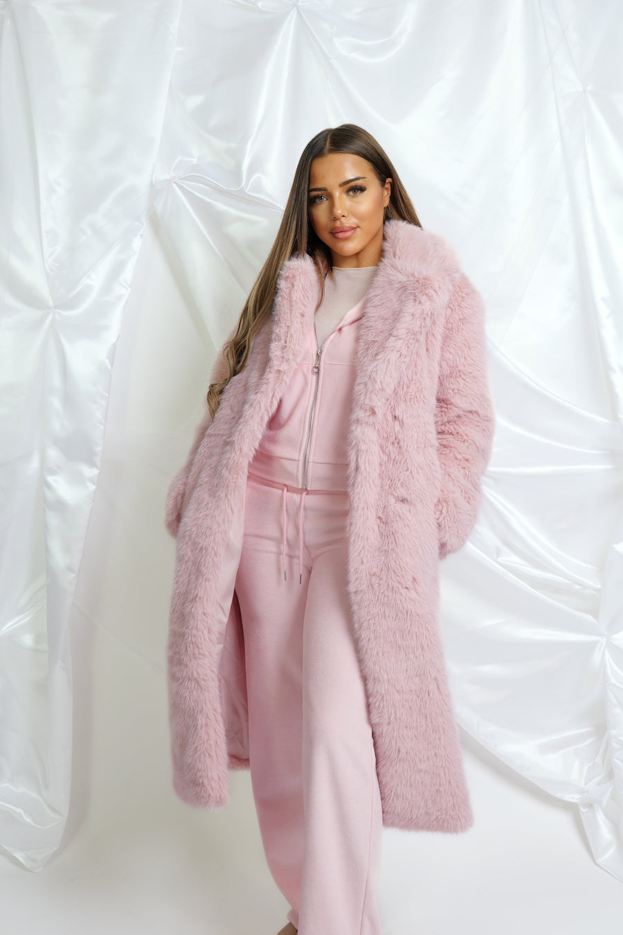Veste Fourrure Soft Pink