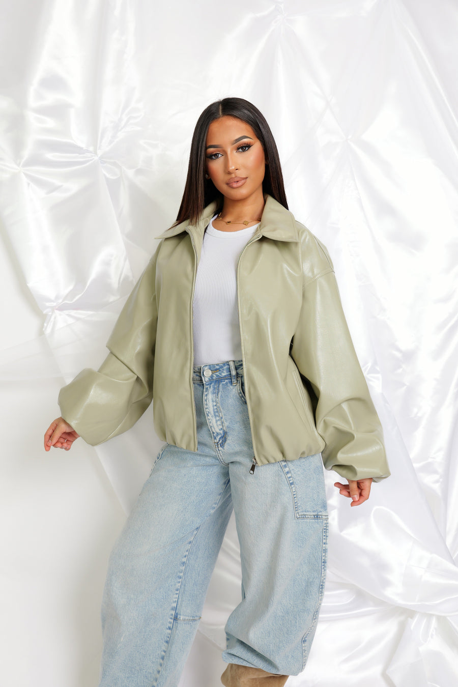 Veste Dark Icon longue - vert sauge