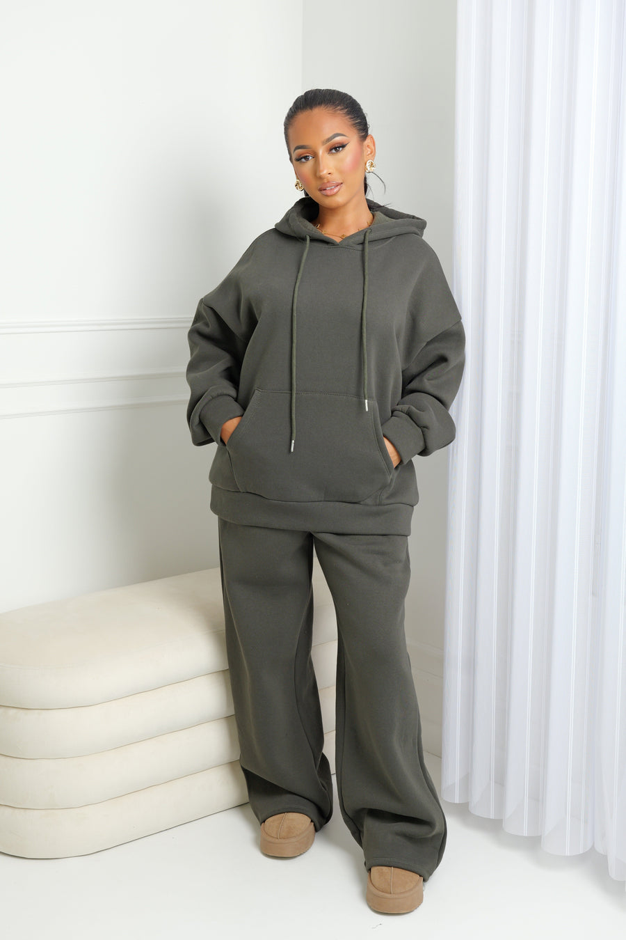 Ensemble à capuche molletonné