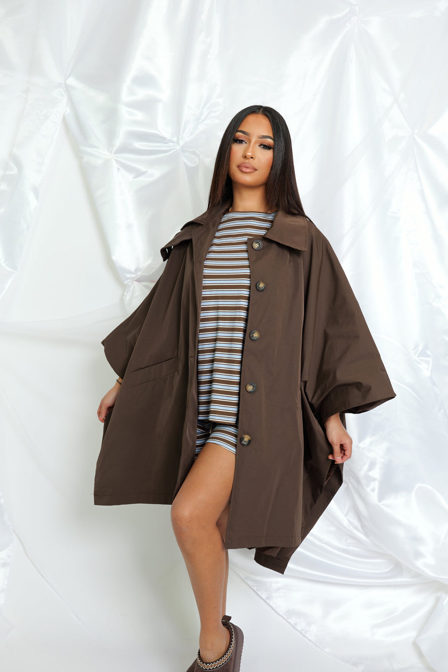 Trench coupe cape