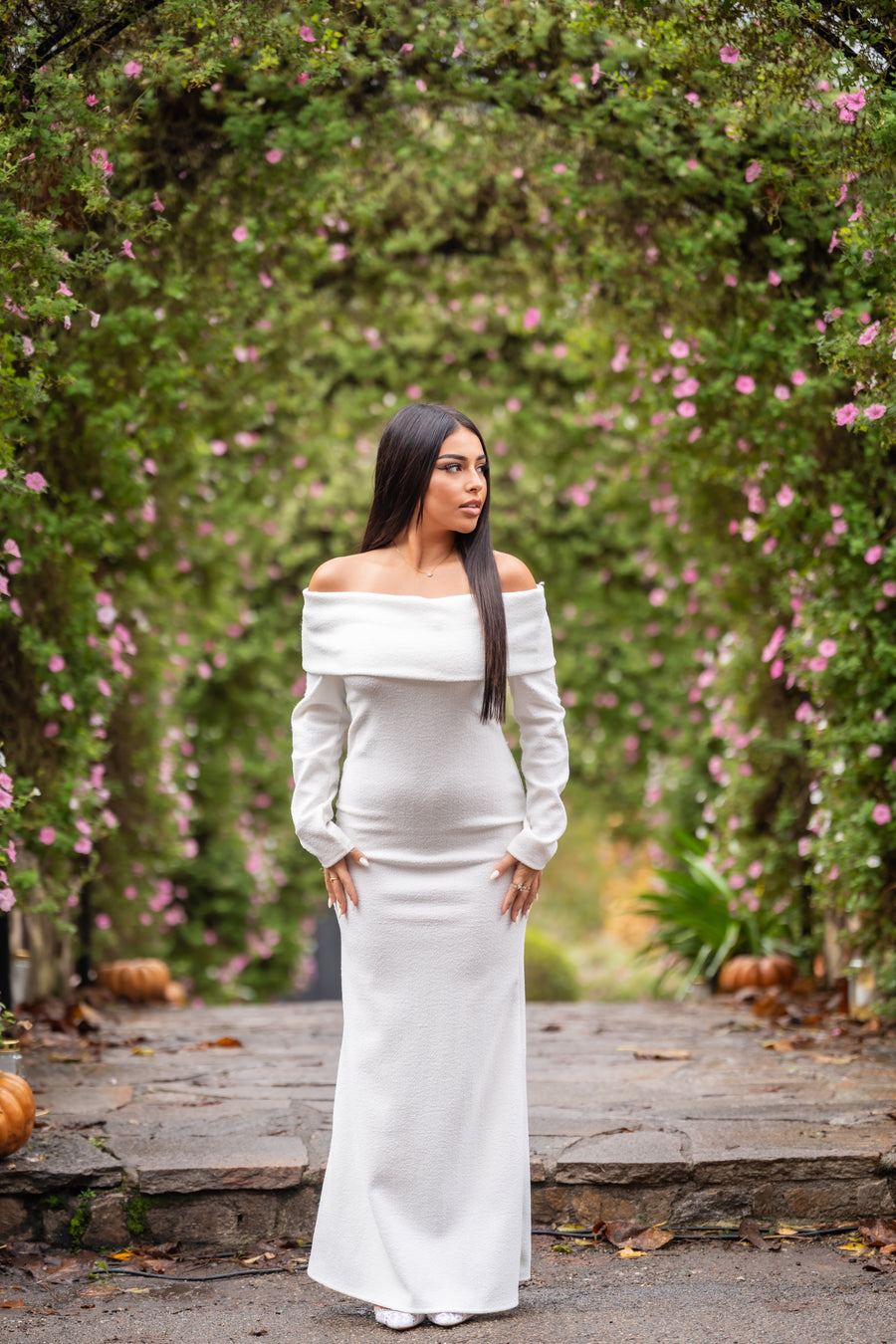Robe reine blanche