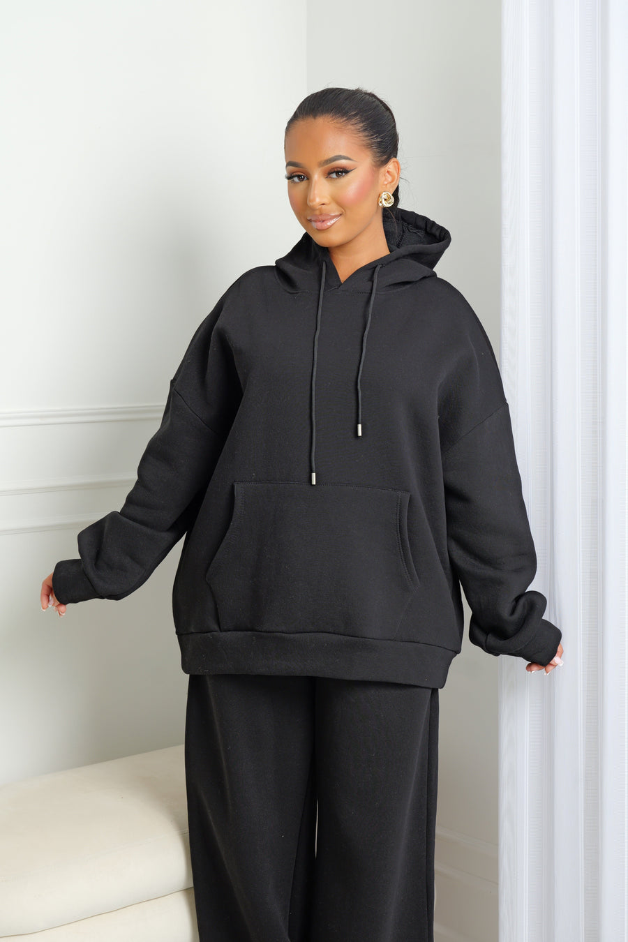 Ensemble à capuche molletonné