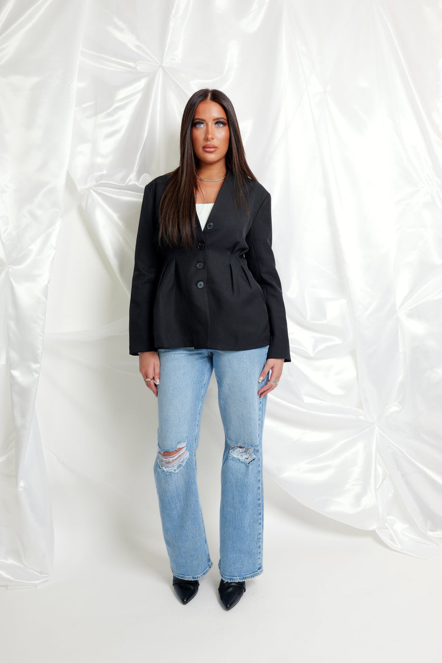 Blazer noir structuré