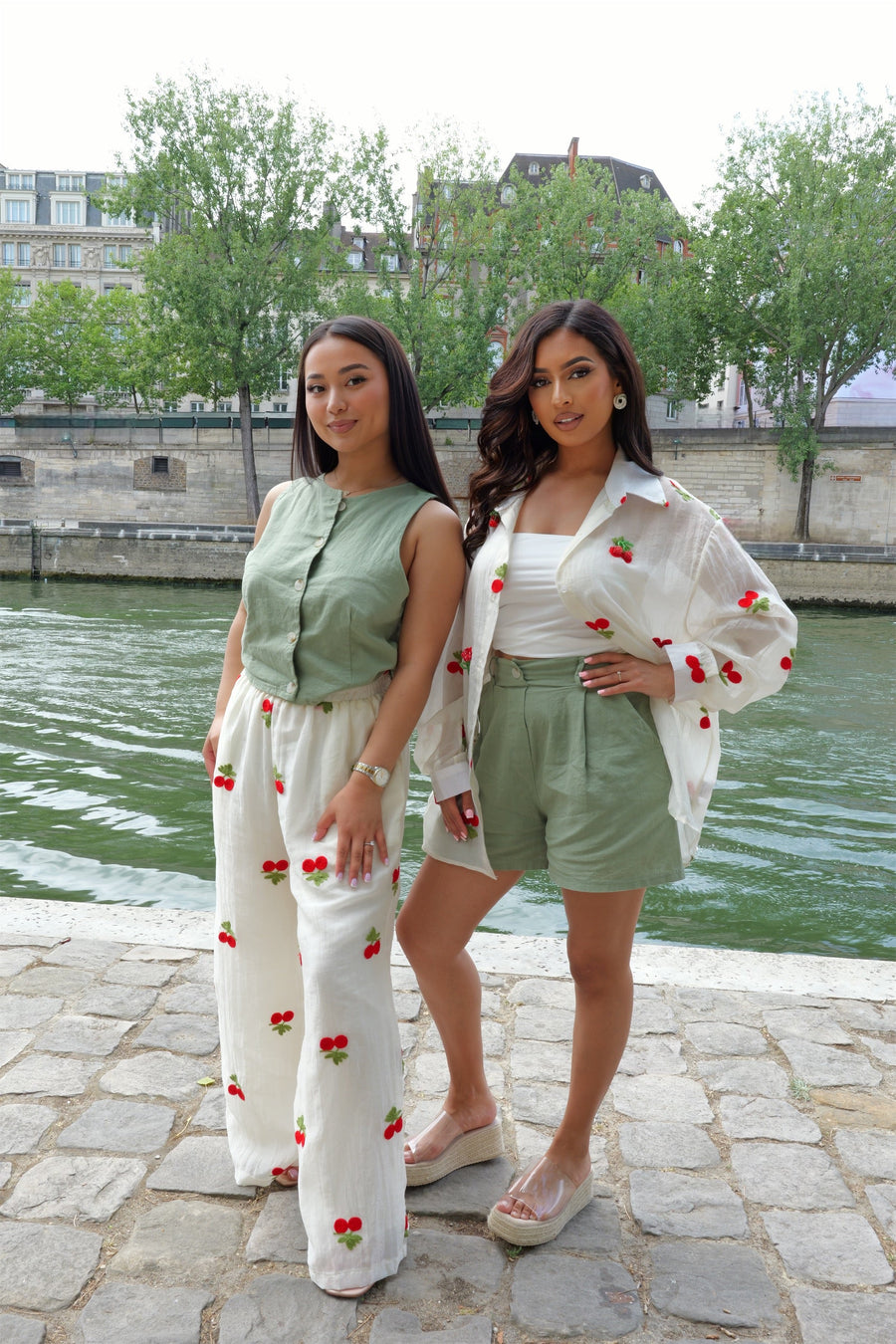 Ensemble Chemise Cerise Acidulée