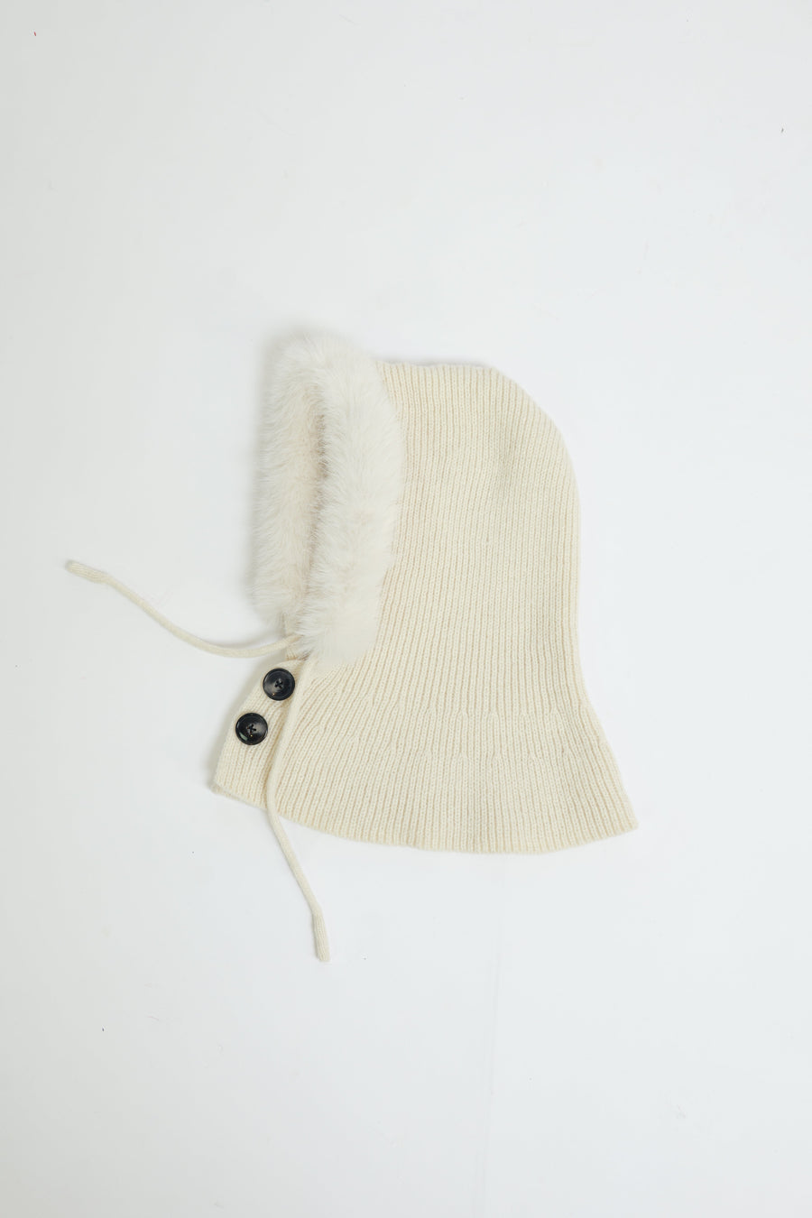 Capuche boutonnée / fourrure