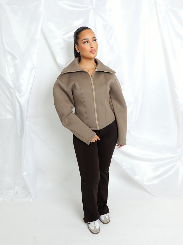 Veste ajustée effet Néoprène