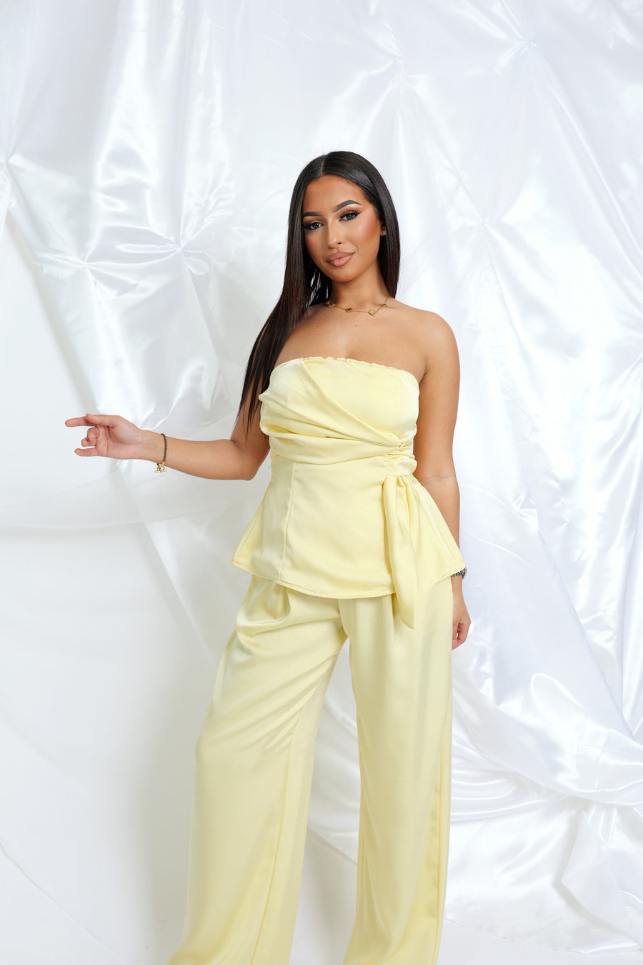 Ensemble bustier satinée