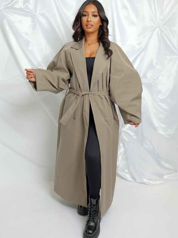 Trench big balloon - taupe