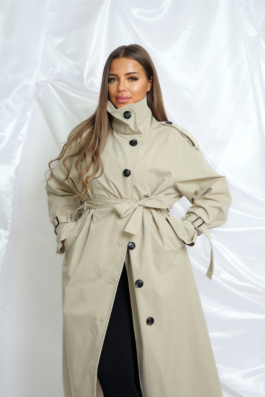 Trench col Sophistiqué