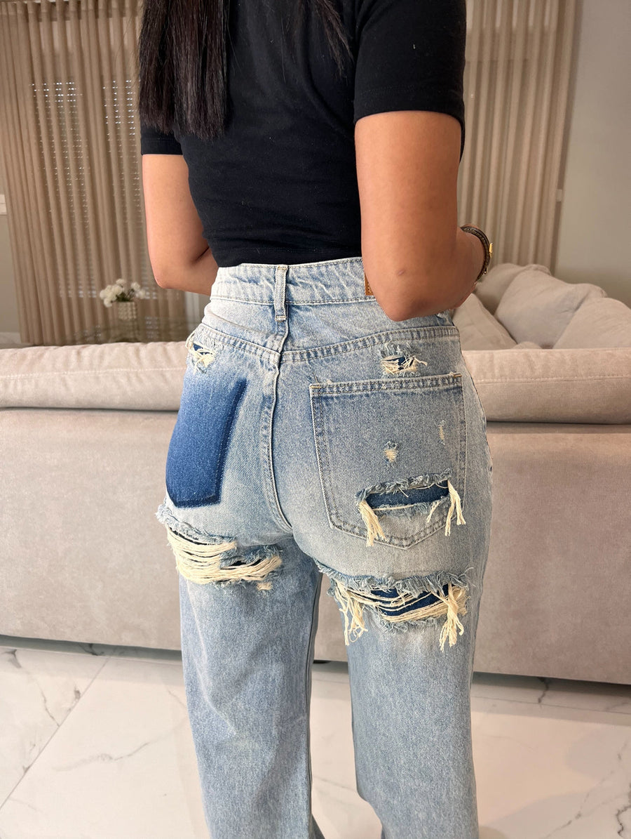 Jeans parfait destroy